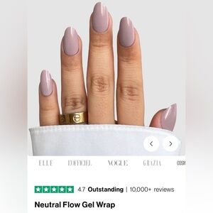 NEW Sassy Saints Gel Nail Wraps Neutral Flow